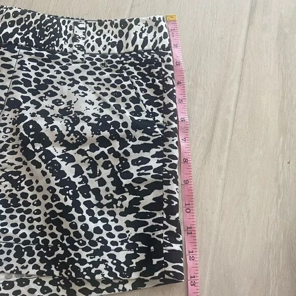 Calvin Klein Black and White Animal Print Shorts - Picture 7 of 9